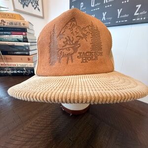 Vintage Jackson Hole Wyoming Corduroy Snapback